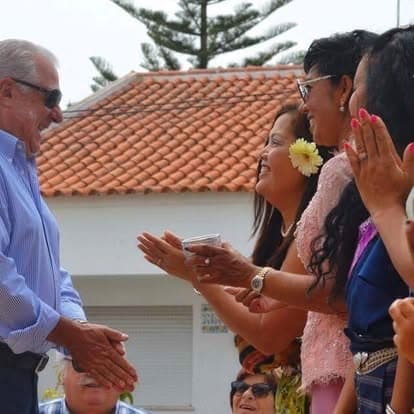 Guests taking part in the annual ceremony