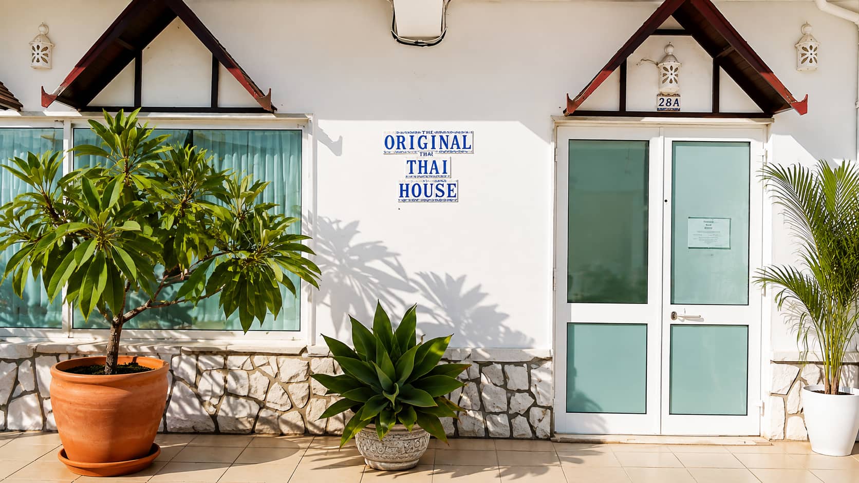 The Original Thai House studio entrance in Porches, Algarve